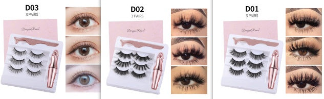Natural Long Lasting Magnetic Liquid Eyeliner & Magnetic False Eyelashes & Tweezer Set Make up Set Natural Long Lasting Magnetic Liquid Eyeliner & Magnetic False Eyelashes & Tweezer Set Make up Set